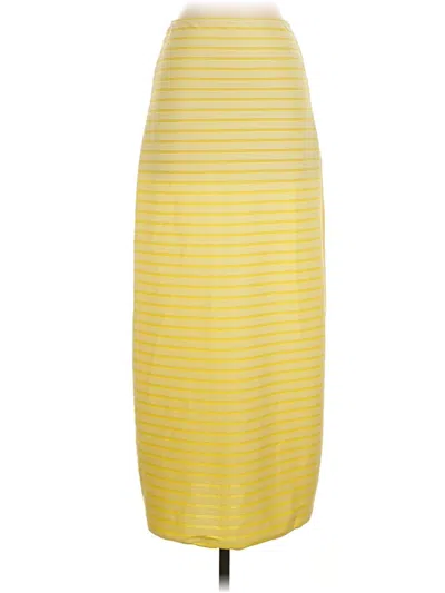 Pre-owned Unbranded Casual Skirt In Yellow