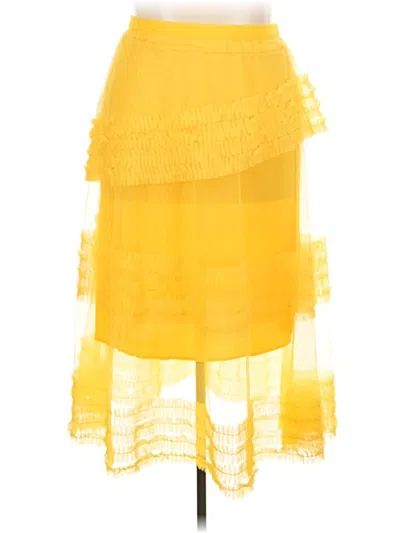 Pre-owned Unbranded Casual Skirt In Yellow