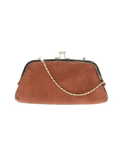 Pre-owned Unbranded Clutch In Brown