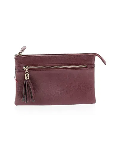 Pre-owned Unbranded Clutch In Burgundy