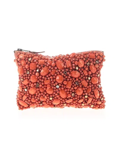Pre-owned Unbranded Clutch In Orange