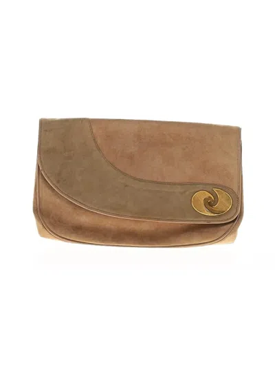 Pre-owned Unbranded Clutch In Tan