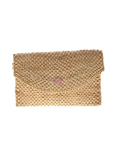 Pre-owned Unbranded Clutch In Tan