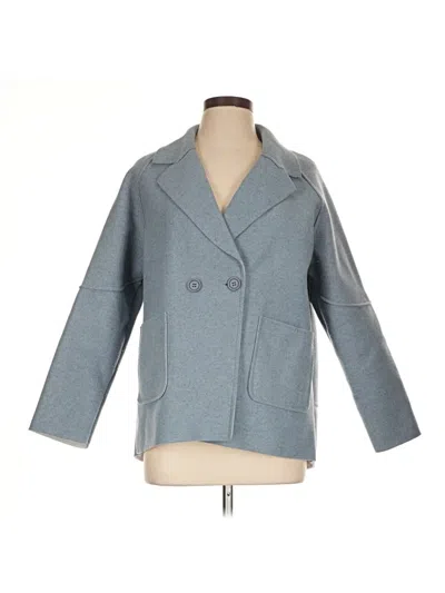 Pre-owned Unbranded Coat In Blue