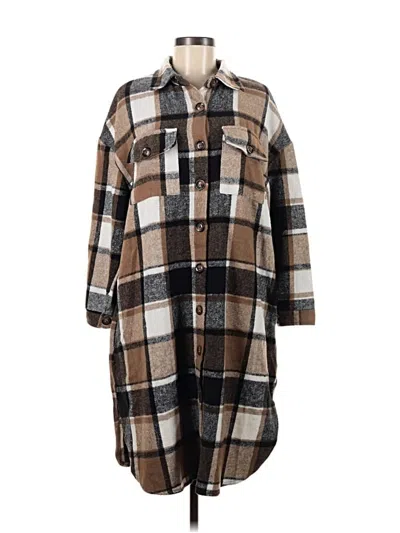 Pre-owned Unbranded Coat In Brown