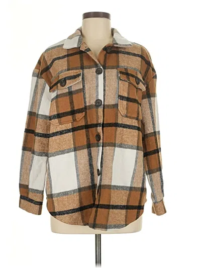 Pre-owned Unbranded Coat In Brown