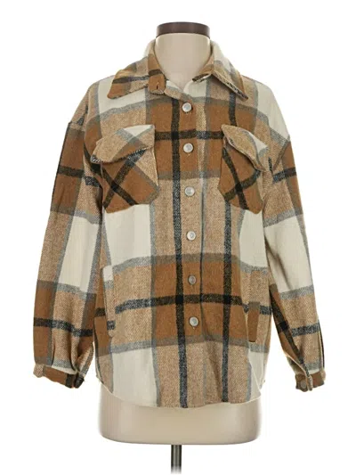 Pre-owned Unbranded Coat In Brown