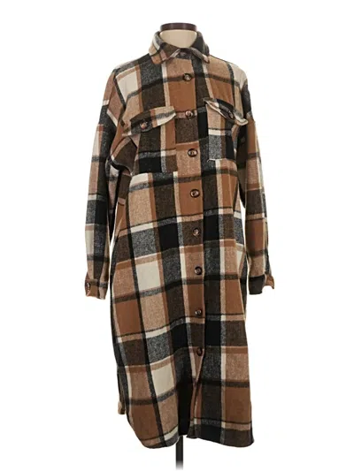 Pre-owned Unbranded Coat In Brown