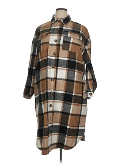 Pre-owned Unbranded Coat In Brown