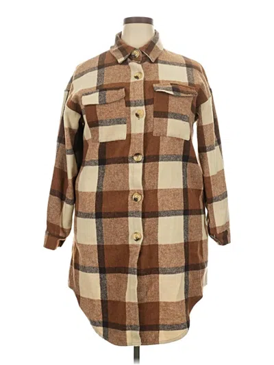 Pre-owned Unbranded Coat In Brown