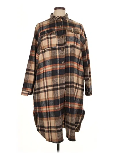 Pre-owned Unbranded Coat In Brown