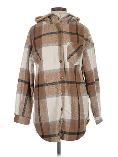 Pre-owned Unbranded Coat In Brown