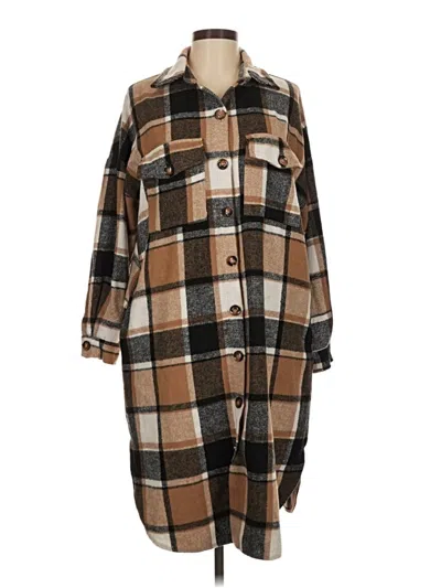 Pre-owned Unbranded Coat In Brown