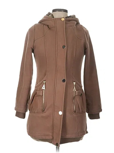 Pre-owned Unbranded Coat In Brown
