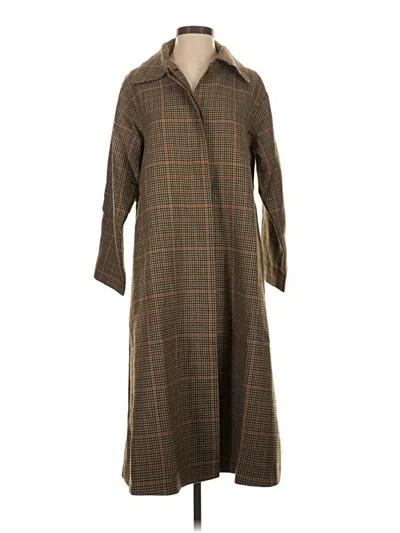 Pre-owned Unbranded Coat In Brown