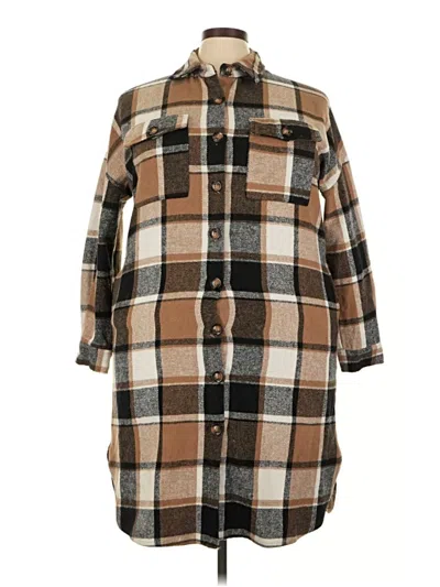 Pre-owned Unbranded Coat In Brown