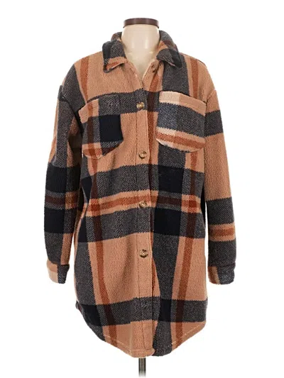 Pre-owned Unbranded Coat In Brown
