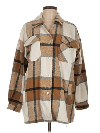 Pre-owned Unbranded Coat In Brown