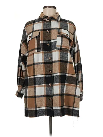 Pre-owned Unbranded Coat In Brown