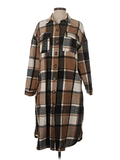 Pre-owned Unbranded Coat In Brown