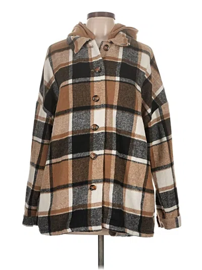 Pre-owned Unbranded Coat In Brown