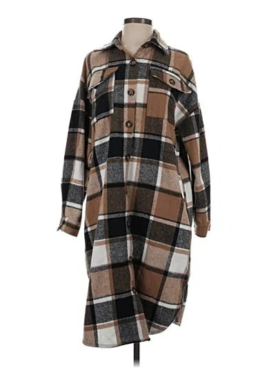 Pre-owned Unbranded Coat In Brown