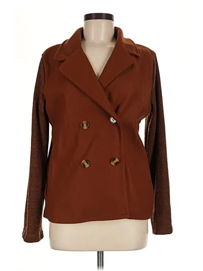 Pre-owned Unbranded Coat In Brown