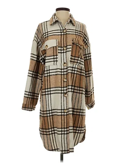 Pre-owned Unbranded Coat In Brown