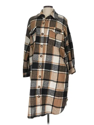 Pre-owned Unbranded Coat In Brown