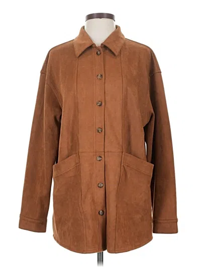 Pre-owned Unbranded Coat In Brown