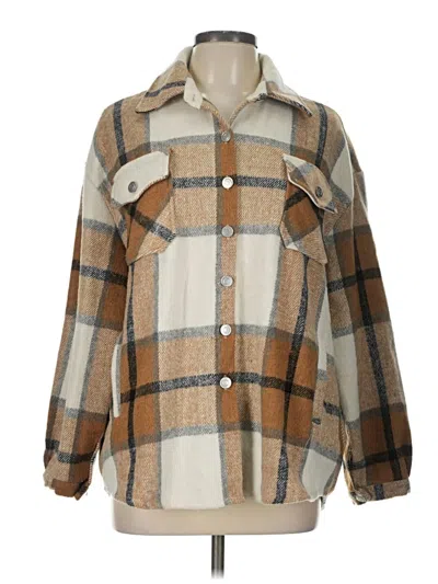 Pre-owned Unbranded Coat In Brown