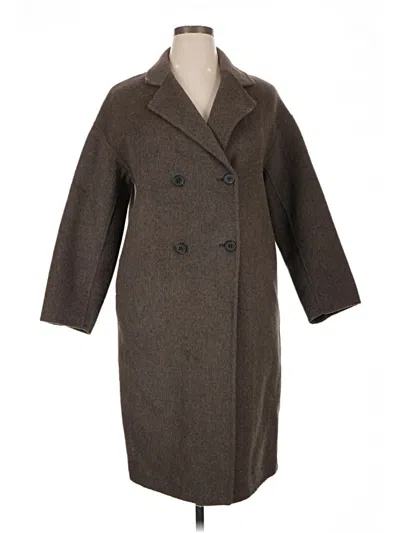 Pre-owned Unbranded Coat In Brown