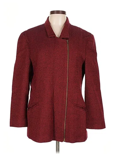 Pre-owned Unbranded Coat In Burgundy