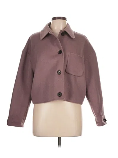 Pre-owned Unbranded Coat In Burgundy