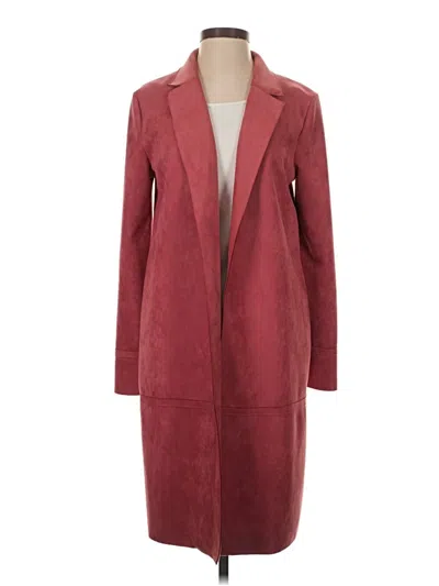 Pre-owned Unbranded Coat In Burgundy