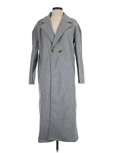 Pre-owned Unbranded Coat In Gray