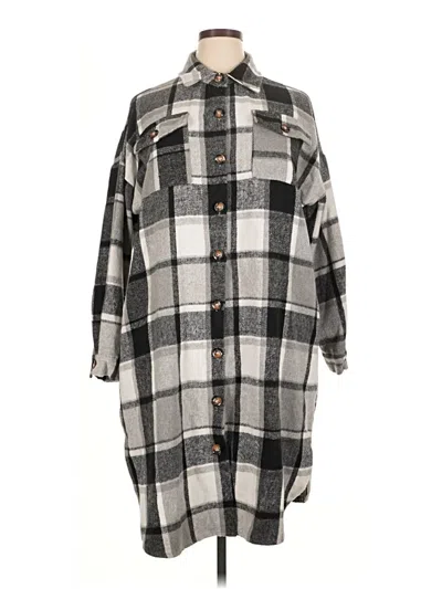 Pre-owned Unbranded Coat In Gray