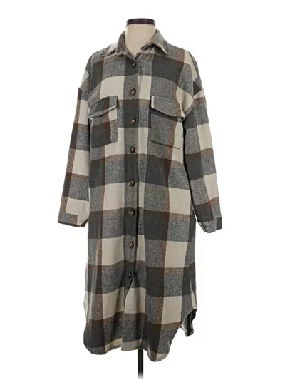 Pre-owned Unbranded Coat In Gray