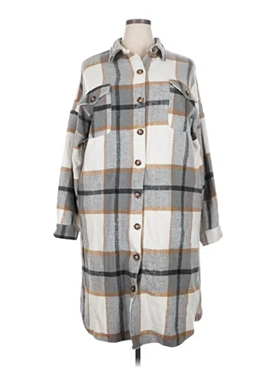 Pre-owned Unbranded Coat In Gray
