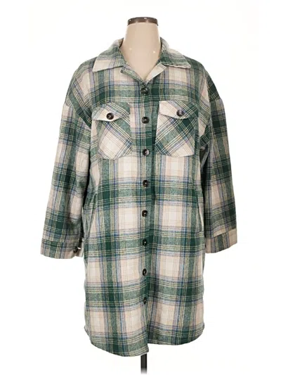 Pre-owned Unbranded Coat In Green