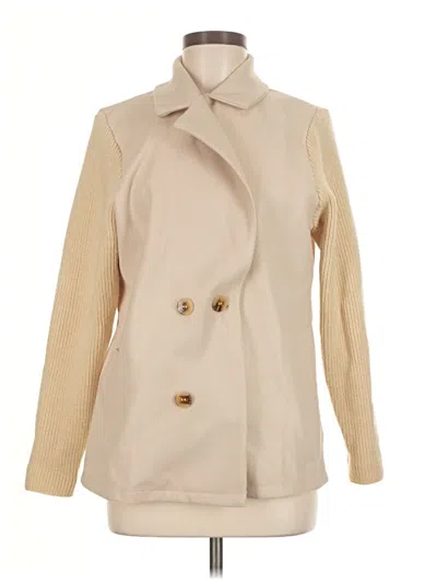 Pre-owned Unbranded Coat In Ivory