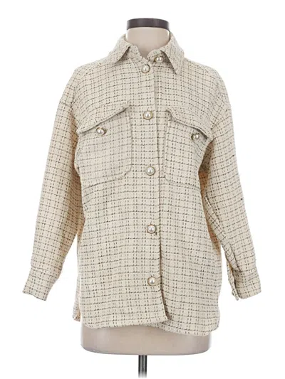 Pre-owned Unbranded Coat In Ivory