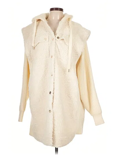 Pre-owned Unbranded Coat In Ivory