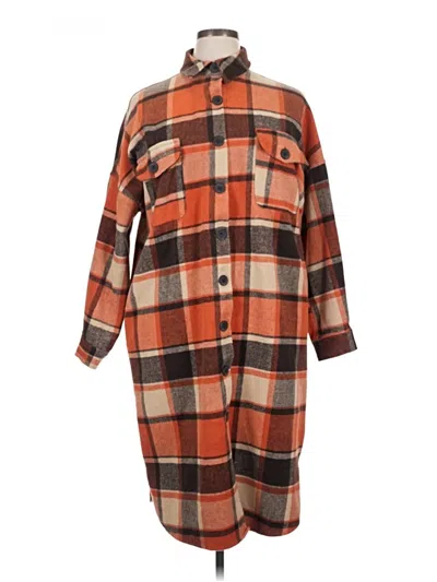 Pre-owned Unbranded Coat In Orange