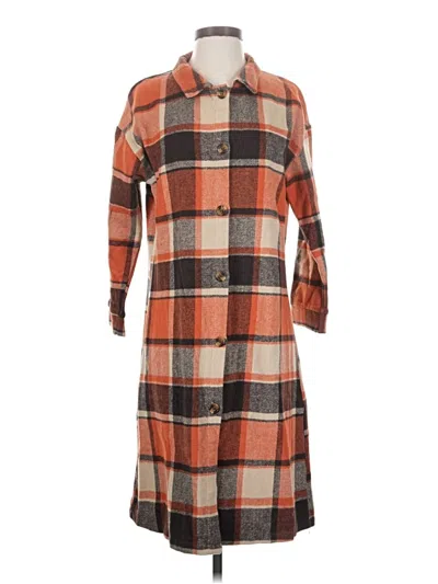 Pre-owned Unbranded Coat In Orange
