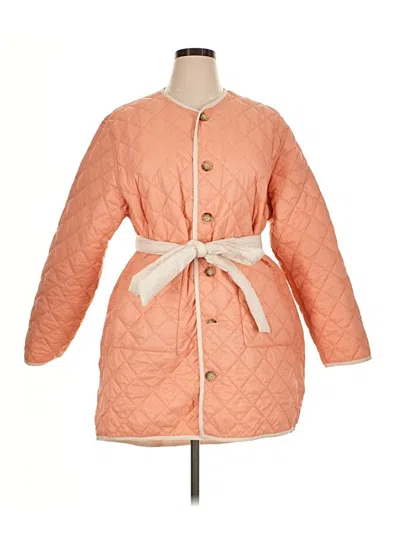 Pre-owned Unbranded Coat In Orange