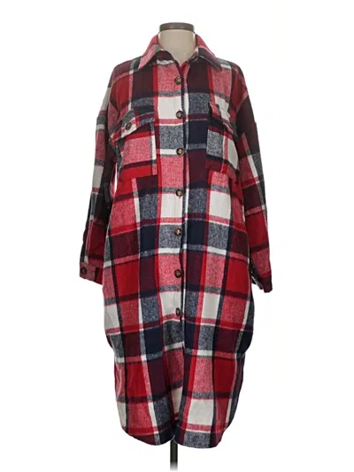 Pre-owned Unbranded Coat In Red