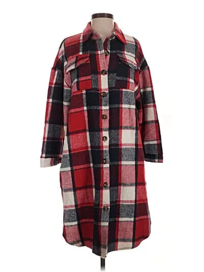 Pre-owned Unbranded Coat In Red