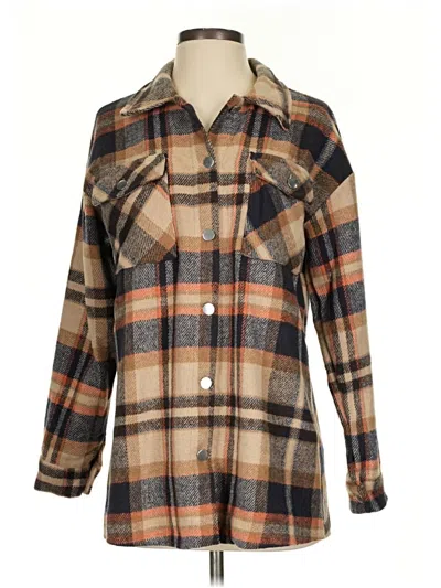 Pre-owned Unbranded Coat In Tan