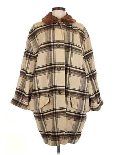 Pre-owned Unbranded Coat In Tan